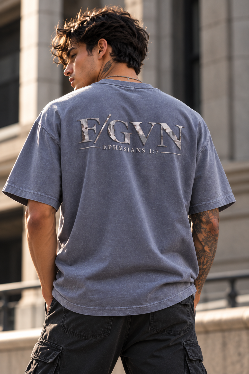 Forgiven — Vintage Washed Oversized T-Shirt
