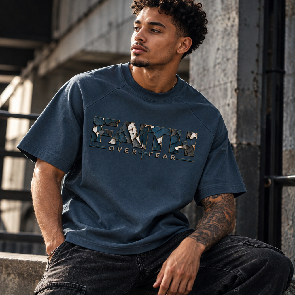 Faith Over Fear — Raglan Sleeve T-Shirt
