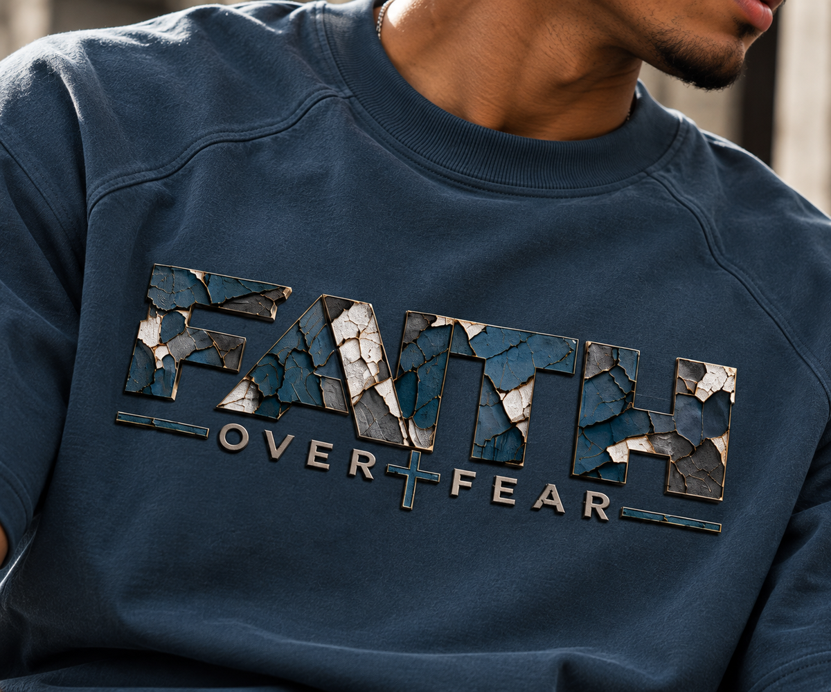 Faith Over Fear — Raglan Sleeve T-Shirt