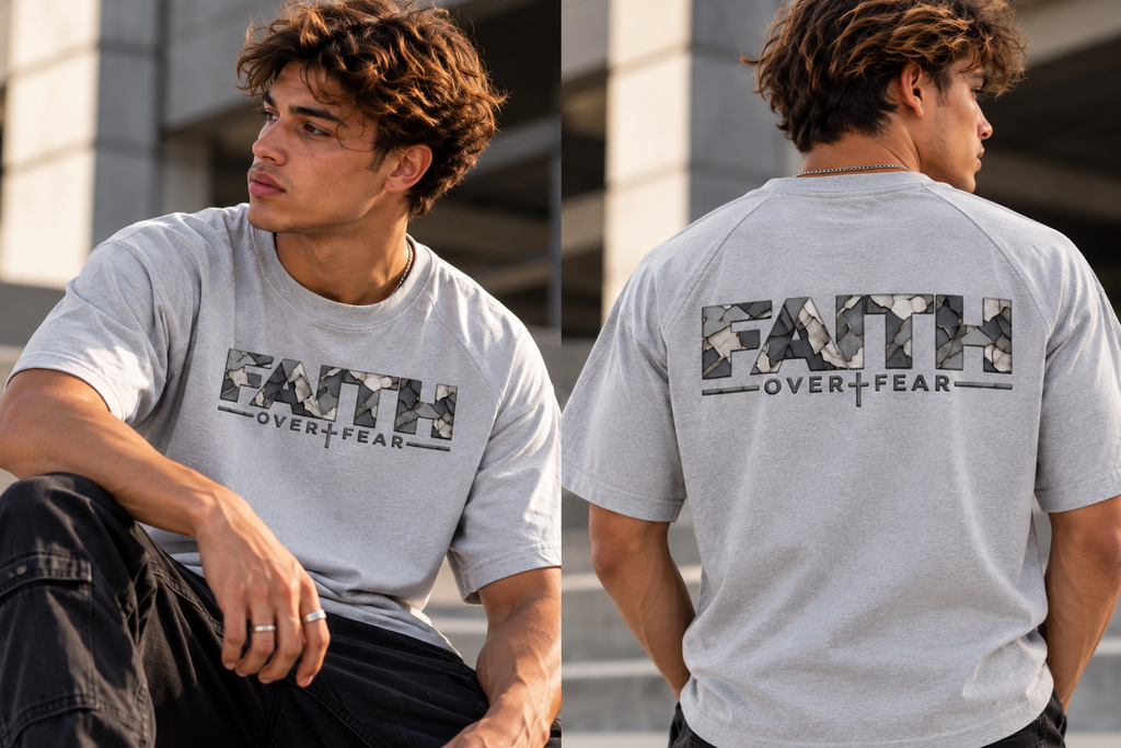 Faith Over Fear — Raglan Sleeve T-Shirt