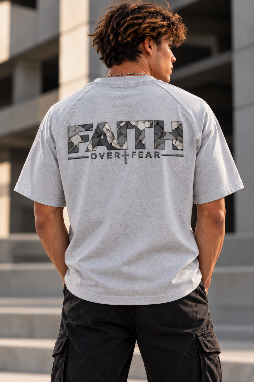 Faith Over Fear — Raglan Sleeve T-Shirt