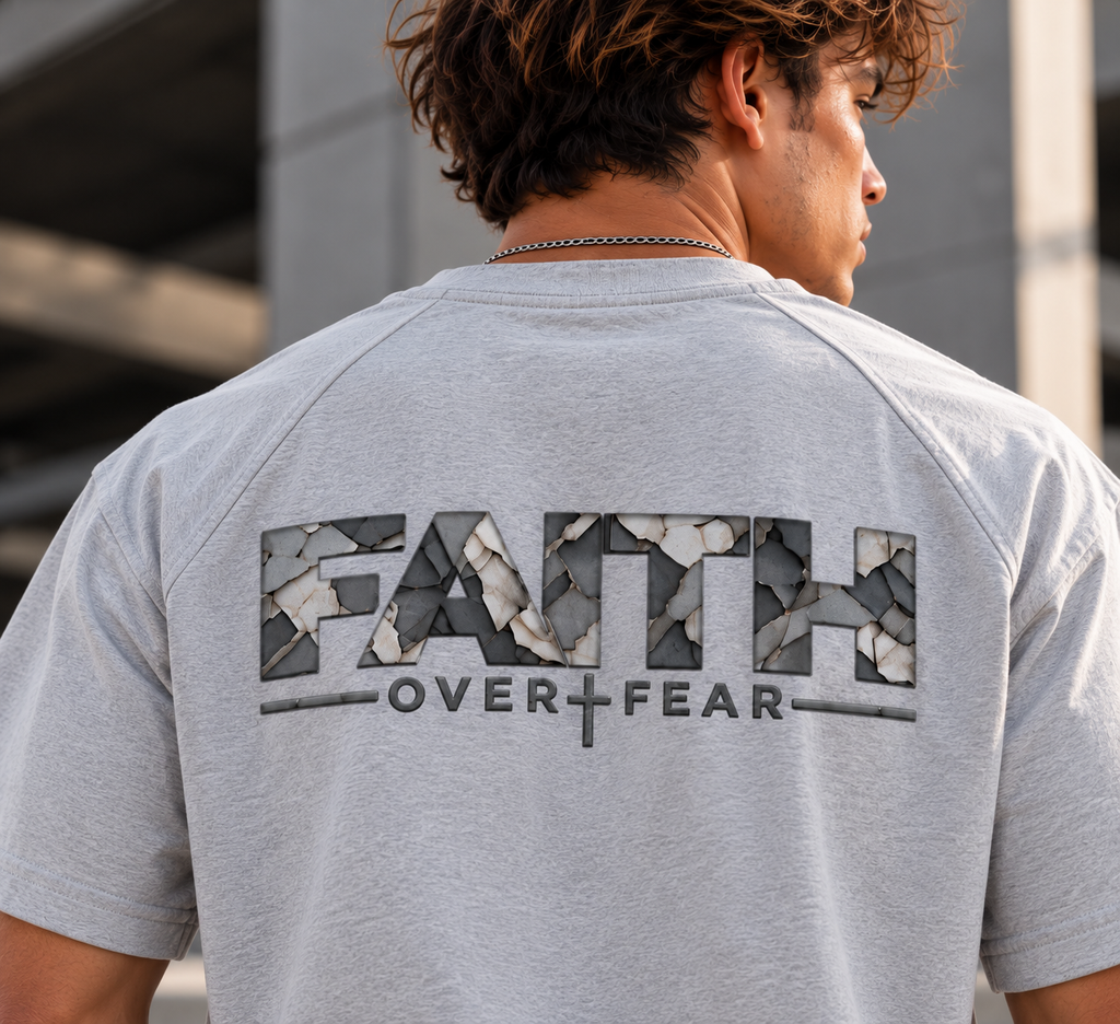 Faith Over Fear — Raglan Sleeve T-Shirt