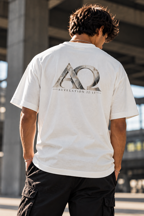Alpha & Omega — Boxy Drop Shoulder T-Shirt