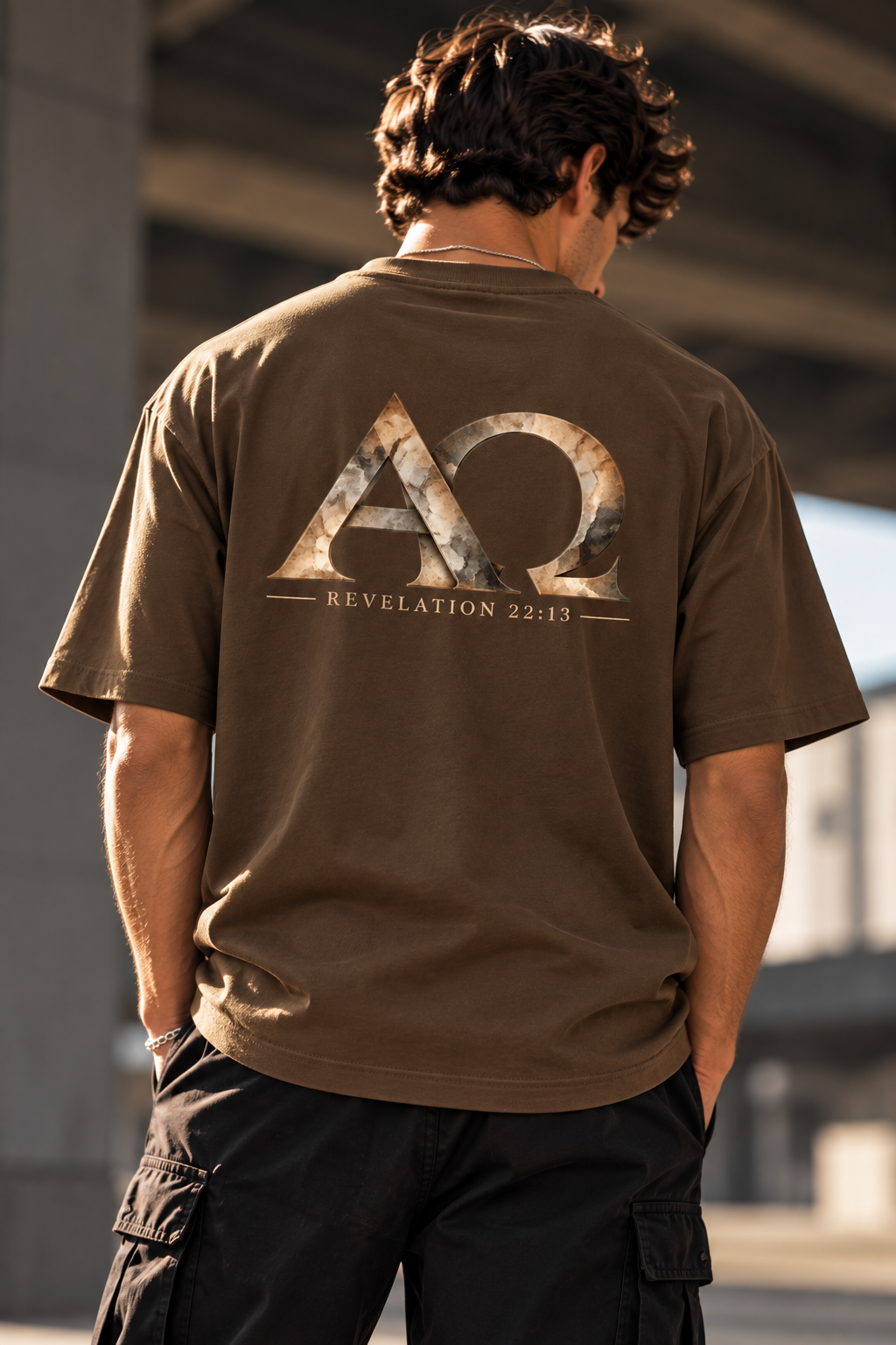 Alpha & Omega — Boxy Drop Shoulder T-Shirt