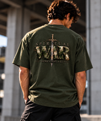 Spiritual War — Heavyweight Vintage Washed Frayed T-Shirt