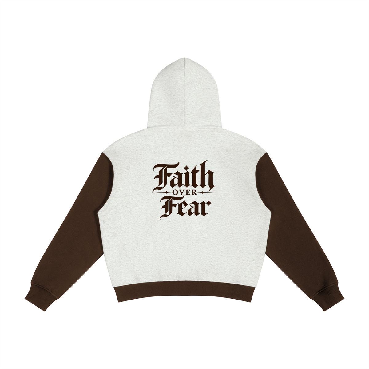 Unisex Color Block Fleece Full Zip Hoodie